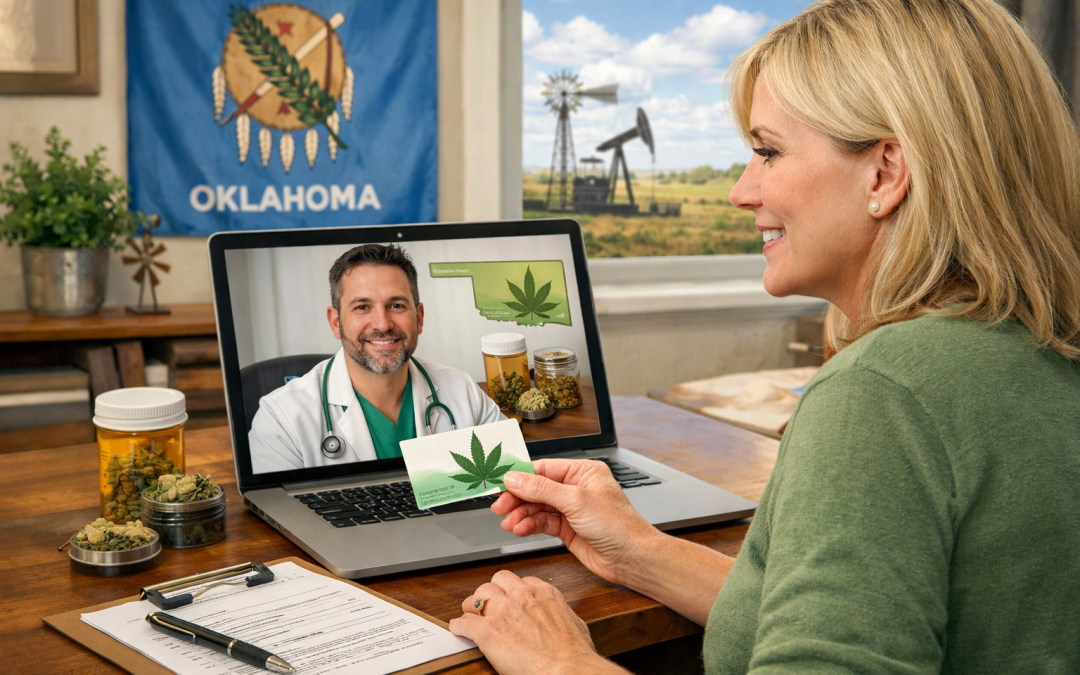 Telemedicine consultation with cannabis prescription