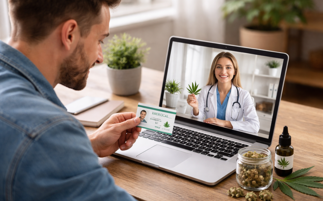 Telemedicine consultation with medical marijuana