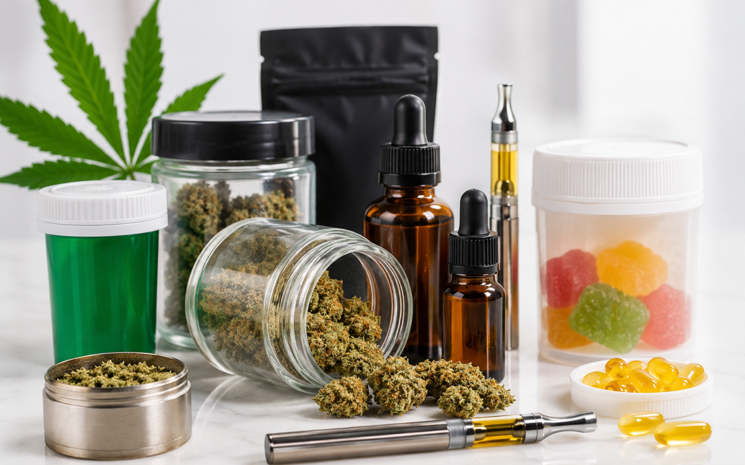 Organized medical marijuana products representing Oklahoma possession limits